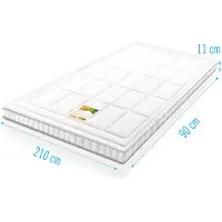 Droommatras Koudschuim Topdekmatras Infinity Airmaxx Bamboe Deluxe 90x210 dikte 11 cm