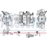 Nissens Compressor airconditioning 890250