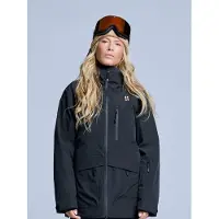 Poederbaas Ski-jas Dames - Freeride 3L Hardshell - Zwart - Maat XL