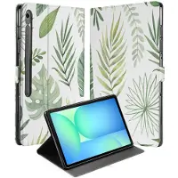 B2Ctelecom Samsung Galaxy Tab S10 FE Plus Book Case Hoesje met Standaard Leaves