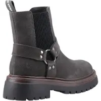 Hush puppies Raye Suede Dames Donkergrijze Platte Chelsea Laarzen