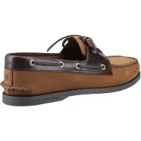 Sperry Authentieke 2 Oog Leer Heren Bruine Combinatie Boot Schoenen