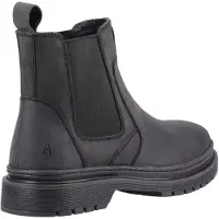Hush puppies Jamie Leren Heren Zwarte Laarzen