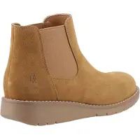 Hush puppies Leonie Suède Dames Tan Platte Chelsea Boots