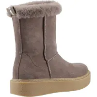 Hush puppies Becca Mid Suède Dames Taupe Laarzen