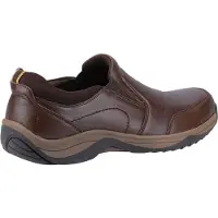 Hush puppies Donald Leren Mannen Koffie Moccasins Schoenen