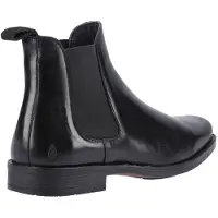 Hush puppies Brennan Leren Heren Zwarte Boots
