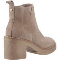 Hush puppies Felicia Suède Dames Taupe Hak Chelsea Boots