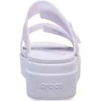 Crocs Brooklyn Buckle Low Wedge Dames Paarse Maan Sandalen