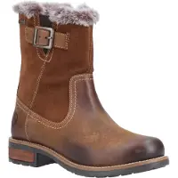 Cotswold Kemerton Leren Dames Tan Winter Middelhoge Laarzen