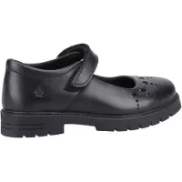 Hush puppies Sabrina Junior Meisjes Zwart Leren Schoenen