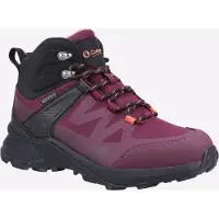 Cotswold Horton Netten Dames Bordeauxrode Wandelschoenen