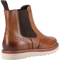 Hunter Orkney Brogue Dealer Boot Leren Heren Enkellaarzen In Tan