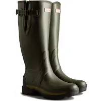 Hunter Balmoral Adj Tec Sole Hoge Laars Donker Olijf