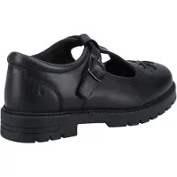 Hush puppies Fiona SNR Meisjes Zwart Leren Schoenen
