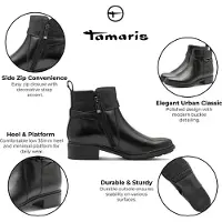 Tamaris Enkellaarsjes zwart