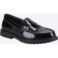 Hush puppies Verity Slip On Dames Leren Zwarte Patent Instappers