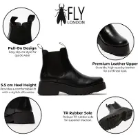 Fly london Dames MEDI789 Zwarte Chelsea Boots