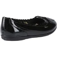 Hush puppies Lillie Ballerina Patent Leren Zwarte Ballerina's Voor Meisjes