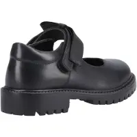 Hush puppies Astrid Bow Meisjes Zwart Leren Schoenen