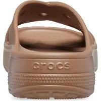 Crocs Classic Cross Strap Thermoplastische Sandalen Voor Dames In Melkchocoladebruin