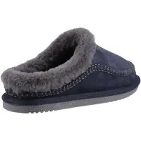 Hush puppies Anika Suède Dames Navy Slippers