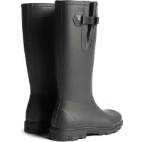 Hunter Field Downpour Laars Rubber Dames Zwarte Wellington Boots