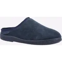 Hush puppies Ashton Suède Heren Pantoffels In Marineblauw