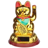 Puckator Maneki Neko Japanische Glückskatze mit Augen 7,5 cm