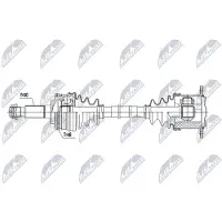 NTY NPW-TY-257 Aandrijfas