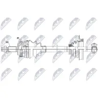 NTY NPW-RE-234 Aandrijfas