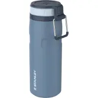 Stanley Twist Flip 2.0 Waterfles met draaidop met springveer 0.47L - 10 Uur Koud - 2 Dagen Koud Met IJs - Roestvrijstalen Drinkfles - BPA Vrij - Lekvrij - Vaatwasserbestendig - Black