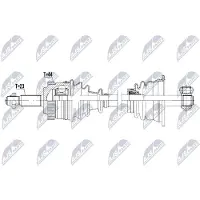 NTY NPW-RE-250 Aandrijfas