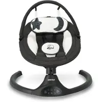 Deryan Baby Elektrische Wipstoel - Schommelstoel - Bluetoothfunctie,Speaker en Afstandsbediening - Zwart