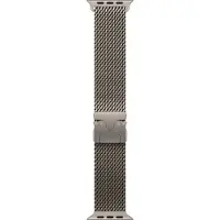 Apple Watch Strap - 49mm - Natural Titanium - Milanese Loop - Medium