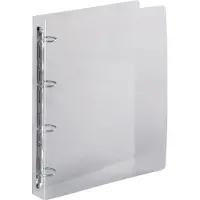 Exacompta ringmap, voor ft A4 maxi, uit PP, 4 ringen van 30 mm, kristal - 2 stuks