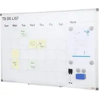 Vevor Kalender Whiteboard Beschrijfbaar Magnetisch Bord 915 x 610 mm