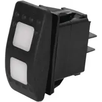 Euromarine On-off-on Led Waterproof Rocker Switch Transparant