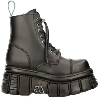 New rock Vegan lederen gevechtsplatformlaarzen - TANKMILI083-VS2