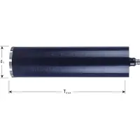 Rotec Diamantboor NAT 165x400x1/2 (14) 24x3,5x9,0 blauw - 7701650