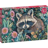 CherryPazzi Raccoon in Flowers Puzzel 1000 Stukjes