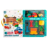 CB Toys City Carpet With Preschool Soft Vehicles 144x100 Cm Veelkleurig Kinderen