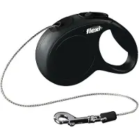 Flexi rollijn classic cord zwart Xs 3 mtr