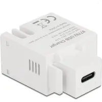DeLOCK USB-C - terminal block Keystone USB-lader module | 10,5W | wit