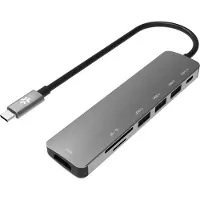 Celly PROHUB7IN1 Bedraad USB 3.2 Gen 1 (3.1 Gen 1) Type-C Grijs