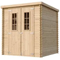 Timbela M309C+M309G - Houten tuinhuis - 3,53 m² - 204x204xH206 cm - met vloer