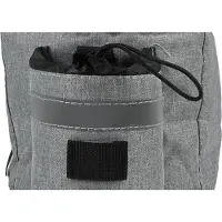 Lastpak Fiets koeltas - 7 liter - met schouderriem en extra opbergvak - grijs