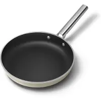 Smeg koekenpan Crème Keukengerei, Cookware, Koekenpannen, Crème, Jaren 50, Diameter: 28 cm