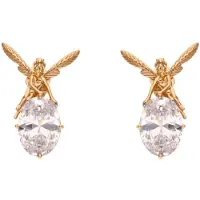 NAEMI Oorbellen goud / wit