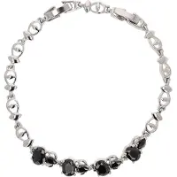 Gaya Armband zwart / zilver